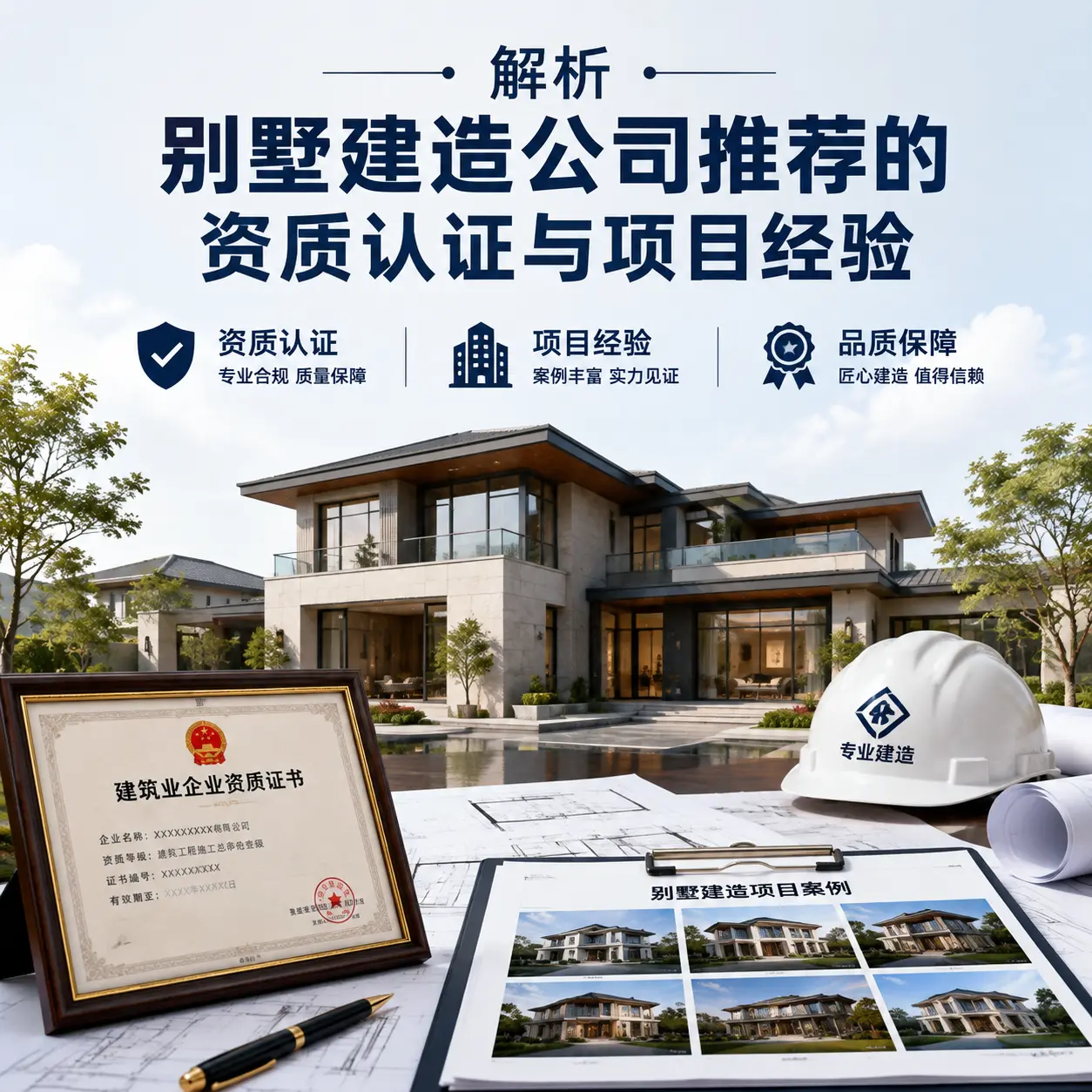 解析 贞丰 别墅建造公司推荐的资质认证与项目经验