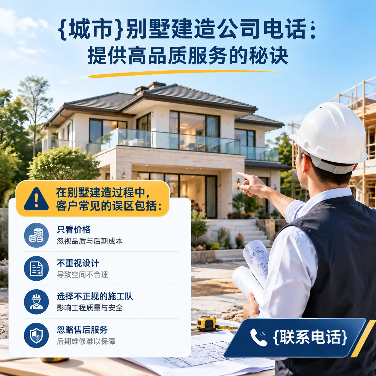 贞丰别墅建造公司电话:提供高品质服务的秘诀