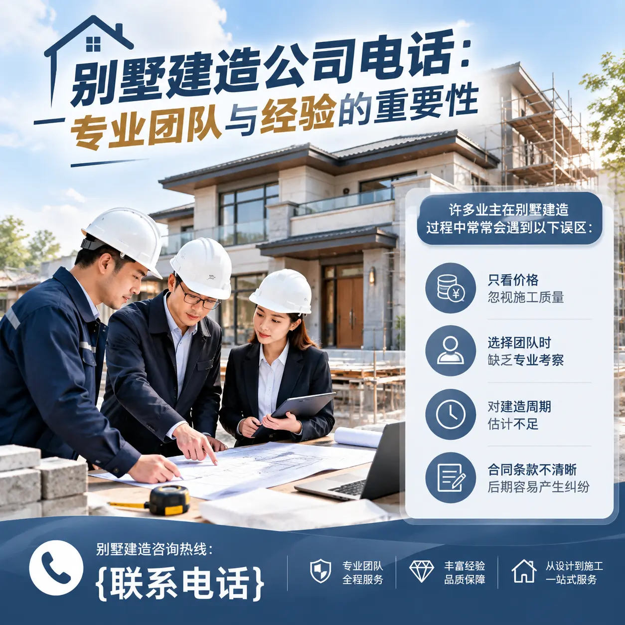 贞丰别墅建造公司电话:专业团队与经验的重要性